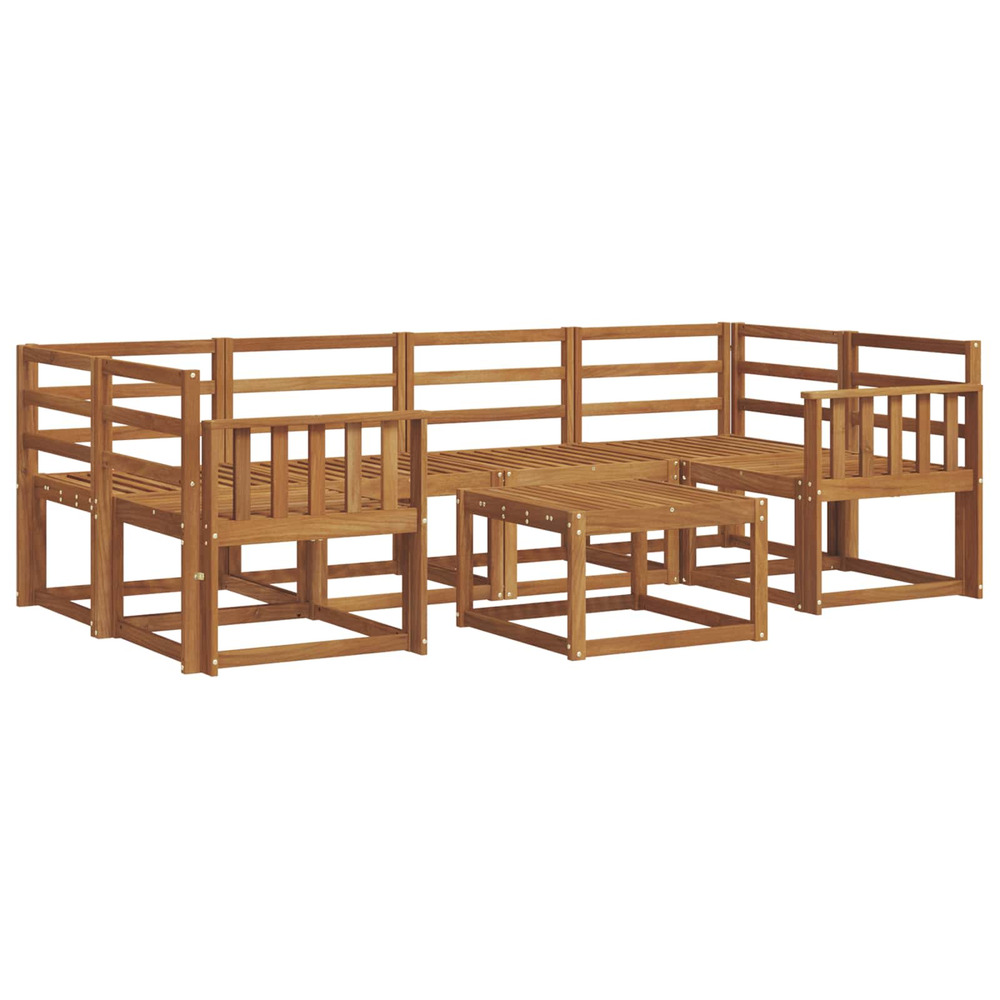 Ensemble de canapés d'extérieur 7 pcs naturel