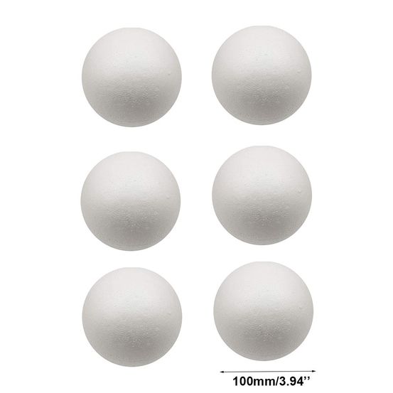 Boules de noël en polystyrène - 10 cm