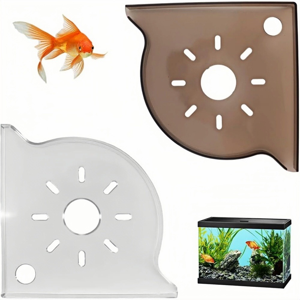 Support d'angle d'aquarium - avec support pour plantes, adapté à la plupart des aquariums