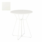 Mica decorations table d'appoint bueno - 60x60x70 cm - le fer - blanc