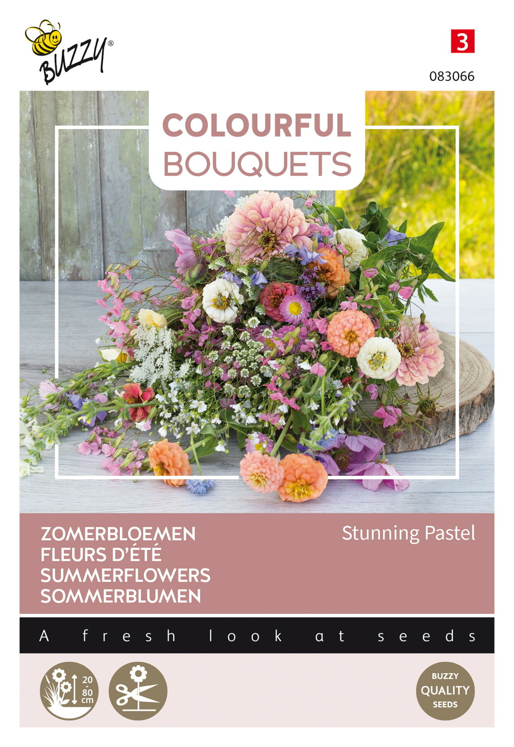 Buzzy colourful bouquets, stunning pastel mix - ca. 3 gr (livraison gratuite)