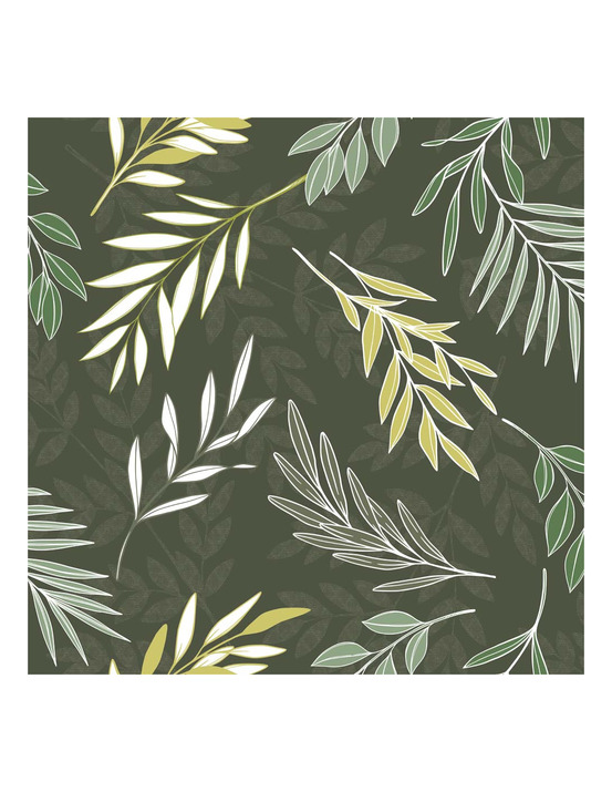 Protège-table access deco ramage olive 140cmx20m - access deco
