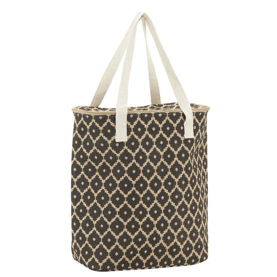 Sac lunch isotherme en jute diamant 32x15x39