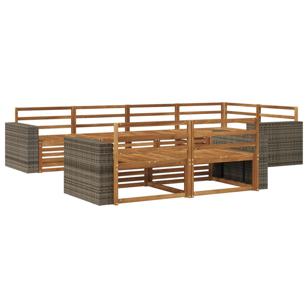 Ensemble de canapés d'extérieur 7 pc naturel