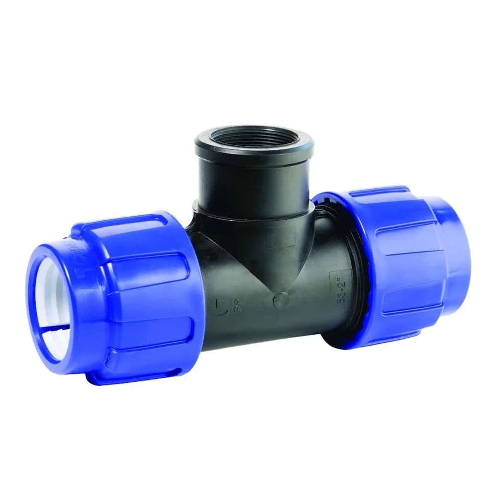 Raccord de tuyau pp pe t-connexion 25 x 1' ig x 25