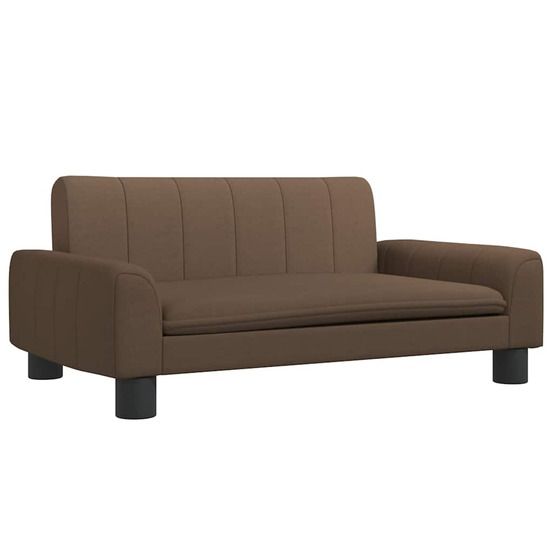 Lit pour chien marron 70x45x30 cm tissu