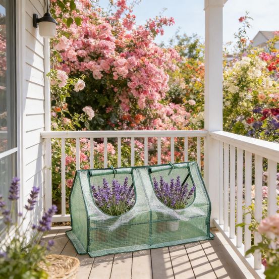 Mini serre de balcon pe et acier pour plantes protection hivernage 120x60x60cm vert - comfortxl outdoor living