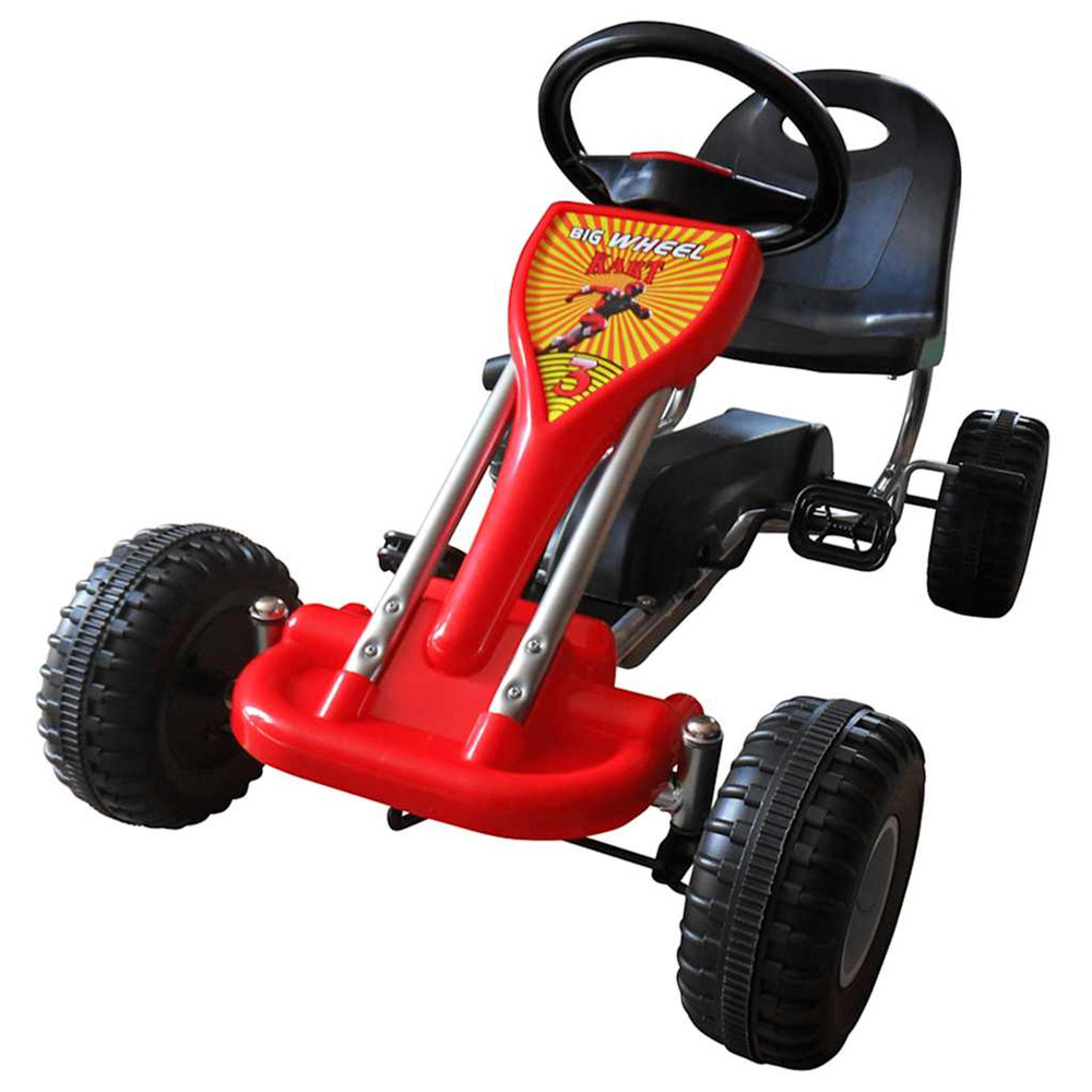 Kart à pédales rouge