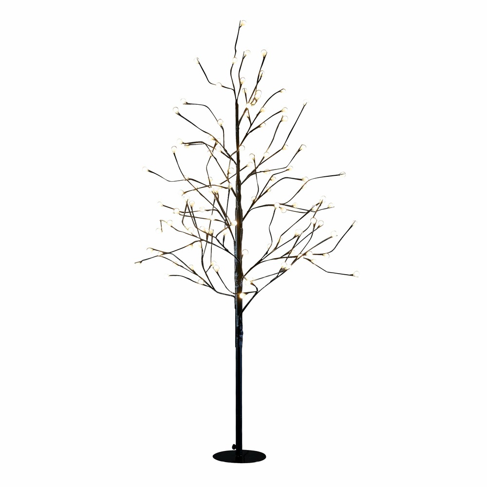 Luca lighting - arbre lumineux en métal noir 108 led h150