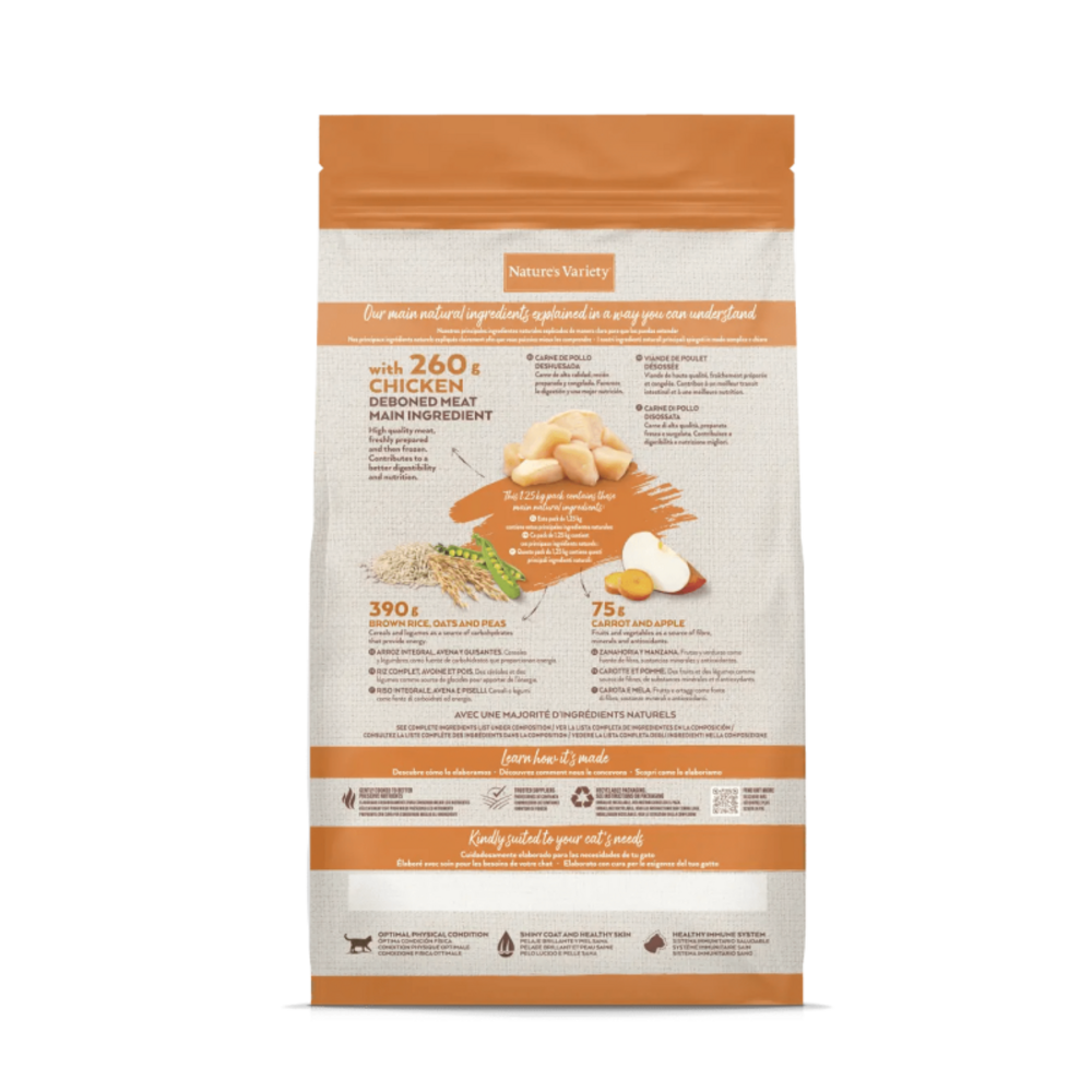 Croquette chat - original poulet - nature's variety 7 kg