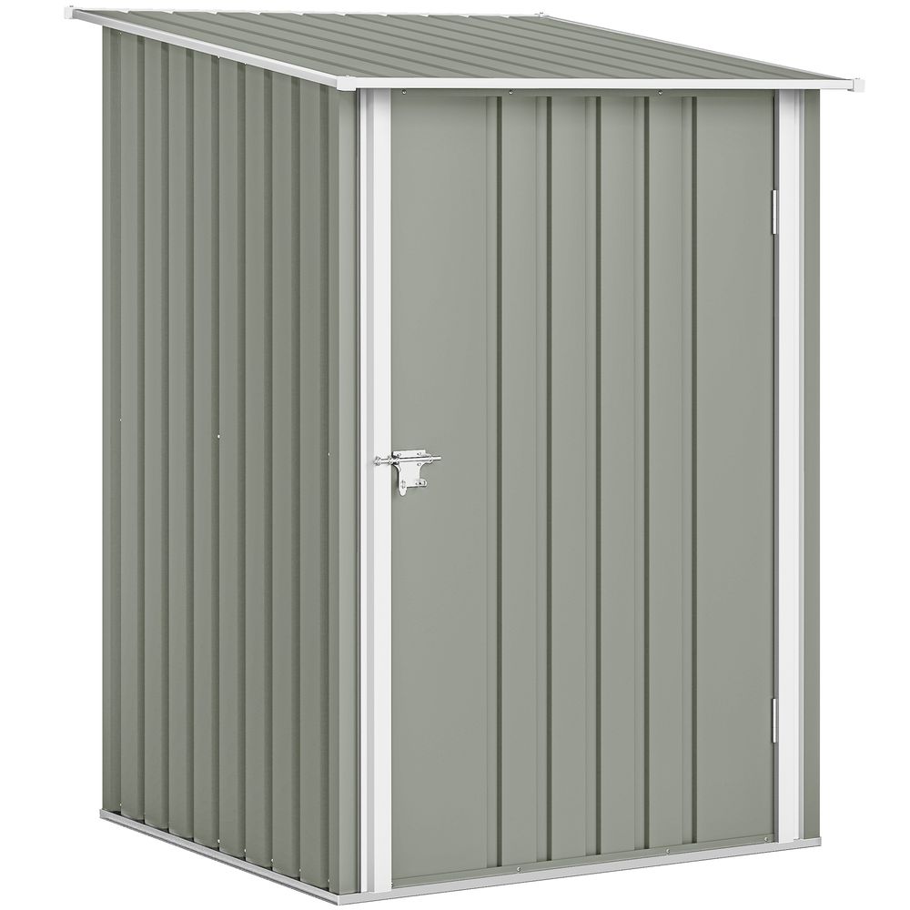 Abri de jardin en acier galvanisé extérieur rangement outils 100x104x160cm gris clair - comfortxl outdoor living