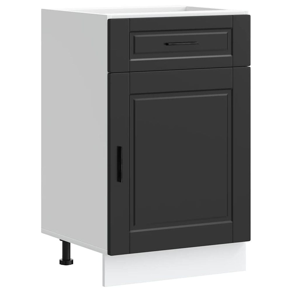 Armoire de cuisine porto noir bois d'ingénierie