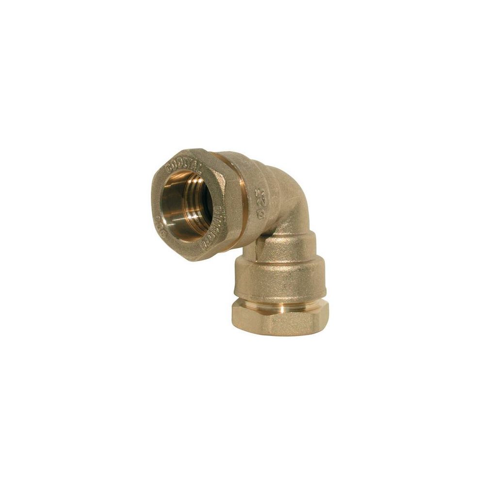 Coude égal 90° laiton série 7000 pn16 | raccord compression pe - 75mm