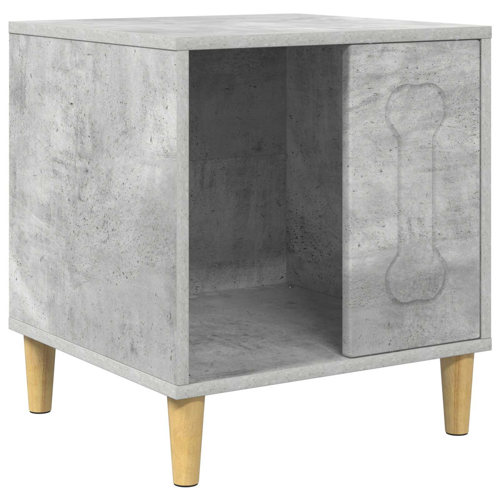 Maison pour chiens béton 44 x 42 x 49 cm bois d'ingénierie