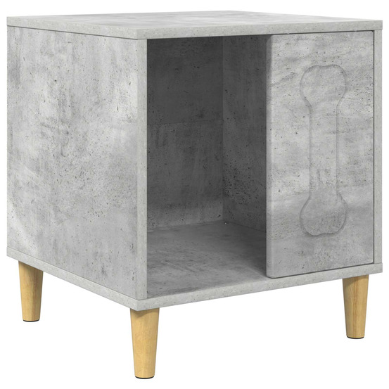 Maison pour chiens béton 44 x 42 x 49 cm bois d'ingénierie