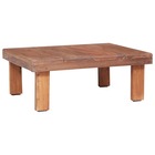 Table basse 60 x 45 x 23 cm bois de récupération solide