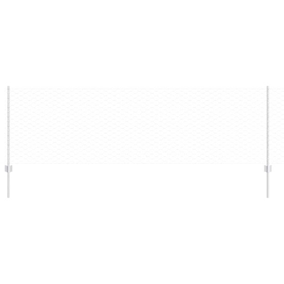 Clôture et poteau argent 0,8 x 50 m acier