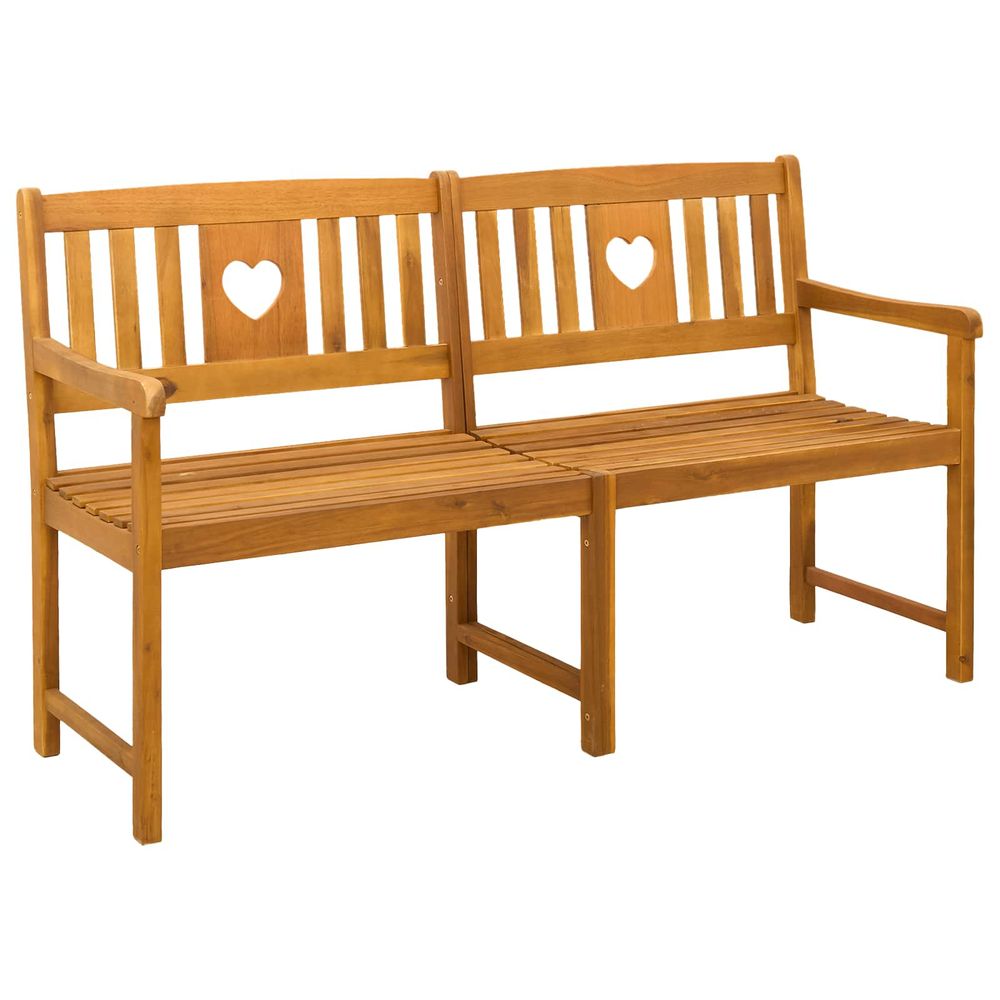 Banc extérieur 4 -places 150 x 56 x 90 cm bois d'acacia massif
