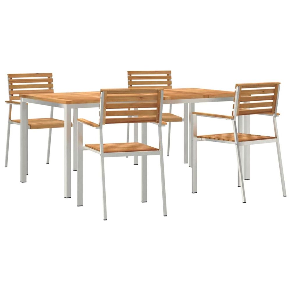Ensemble de salle à manger pour jardin 5 pc