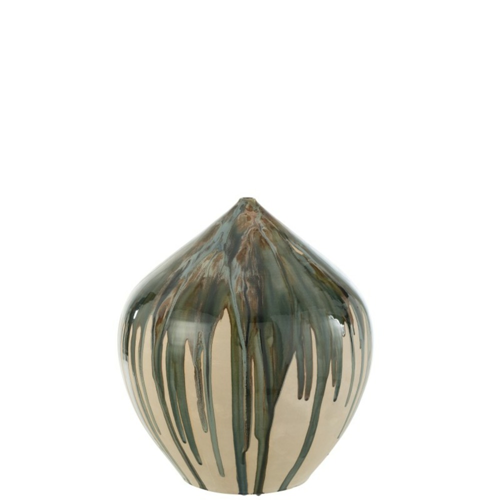 Vase peint en céramique 40x40x45 cm