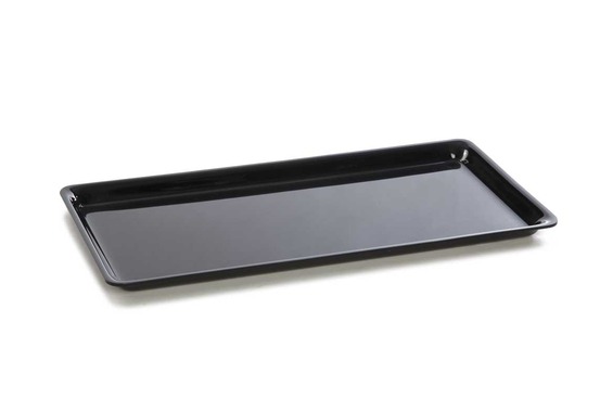 Plat en plexiglas grande surface noir 425x205x17mm - matériel chr pro