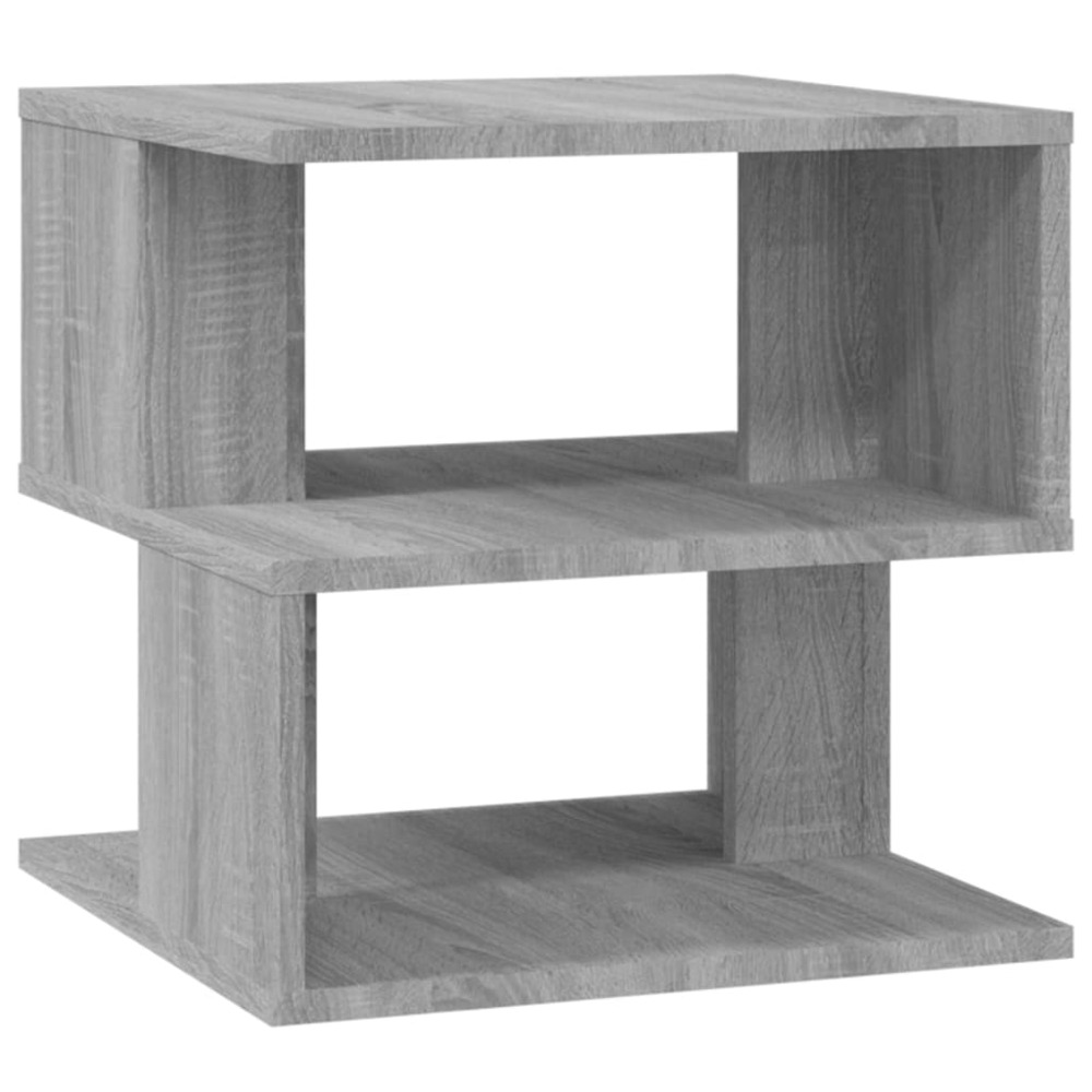 Table d'appoint sonoma gris 40x40x40 cm bois d'ingénierie