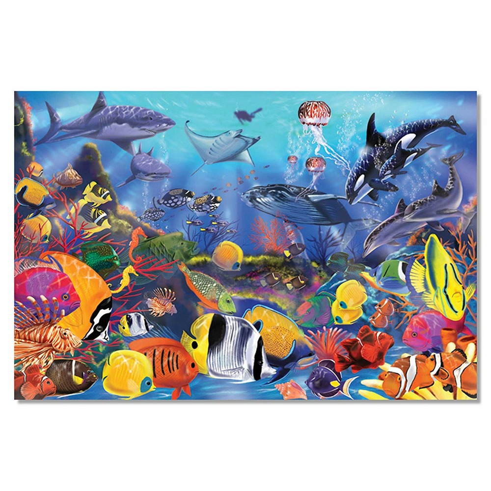 Puzzle géant fonds marins