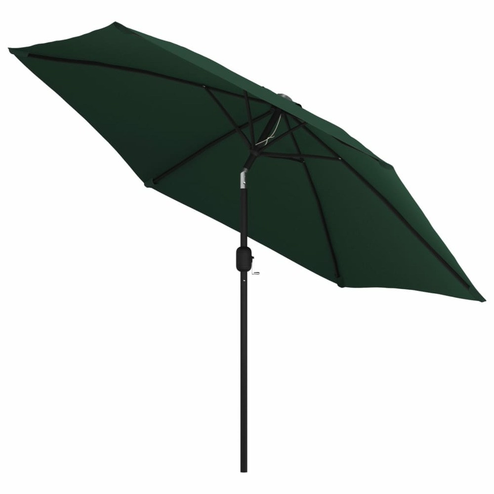Parasol meuble de jardin en porte-à-faux 3 m vert