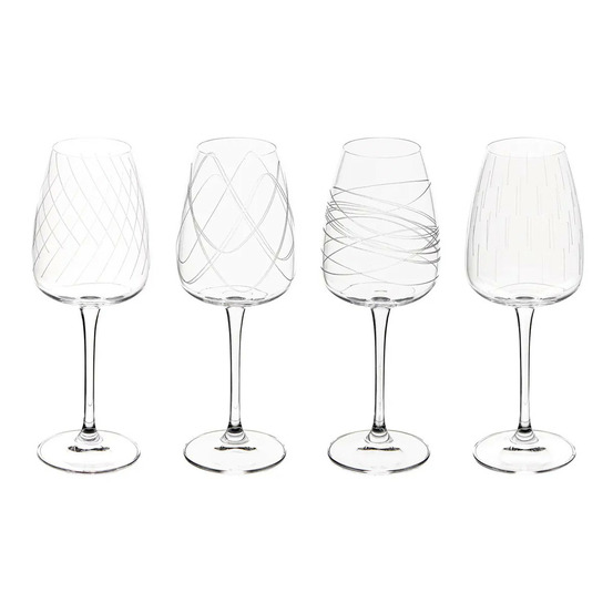 Lot de 4 verres à vin