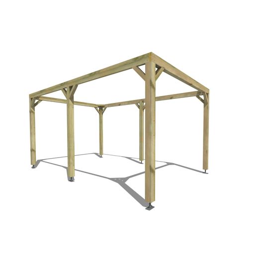 Pergola bois • 3m x 5m • indépendante • cadre simple • livraison comprise
