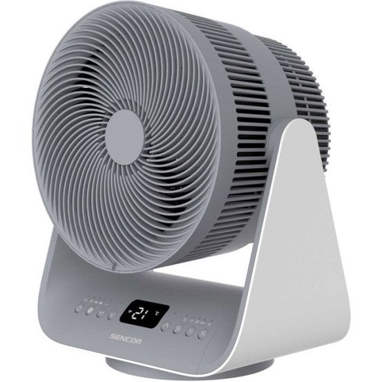 Radiateur soufflant connecté sfh 9200gy - chauffage d'appoint rapide - wi-fi et télécommande - oscillation 80° - gris
