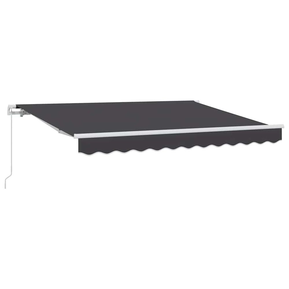 Auvent rétractable anthracite 300 x 200 cm tissu