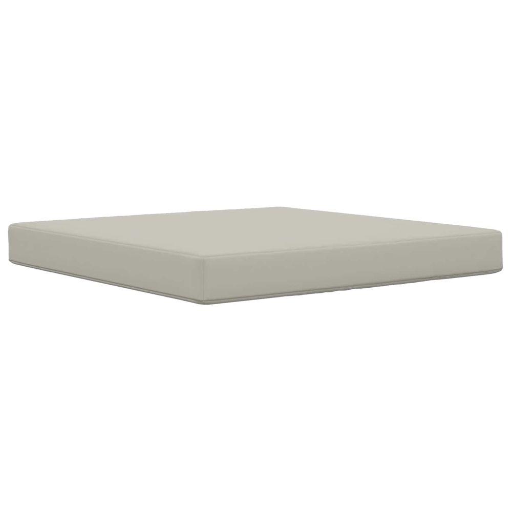 Coussin de canapé d'extérieur polyester gris 80 x 80 cm
