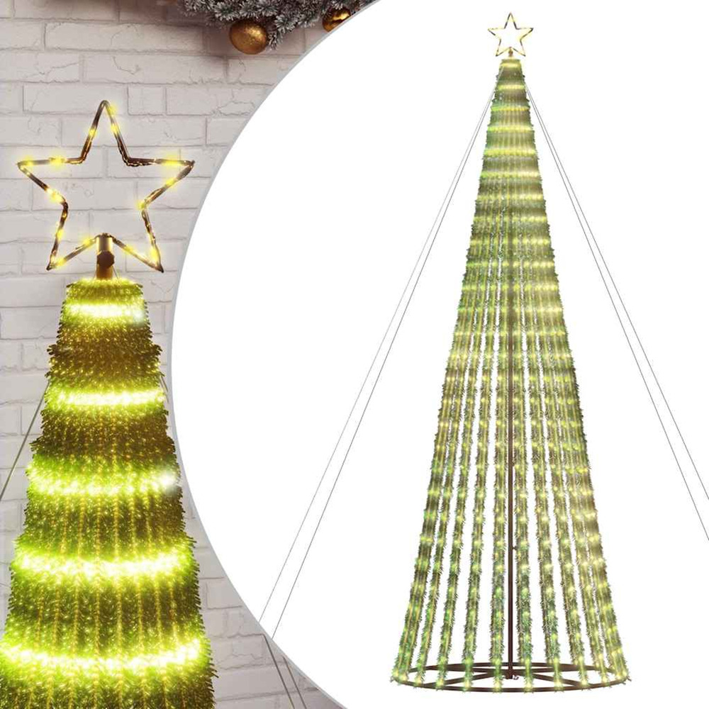 Sapin de noël à led 1028 led blanc chaud 403 cm