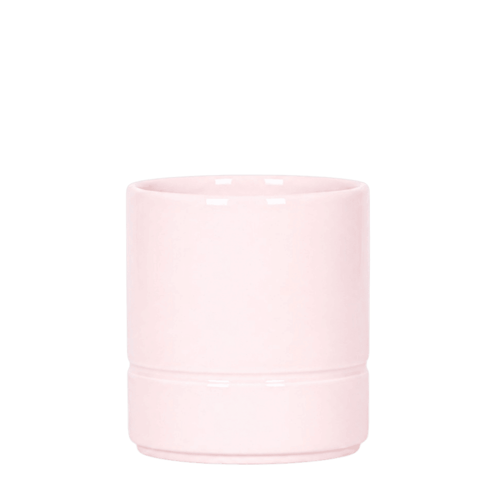 Cache-pot pastel rose clair - ø9 cm x h10,5 cm