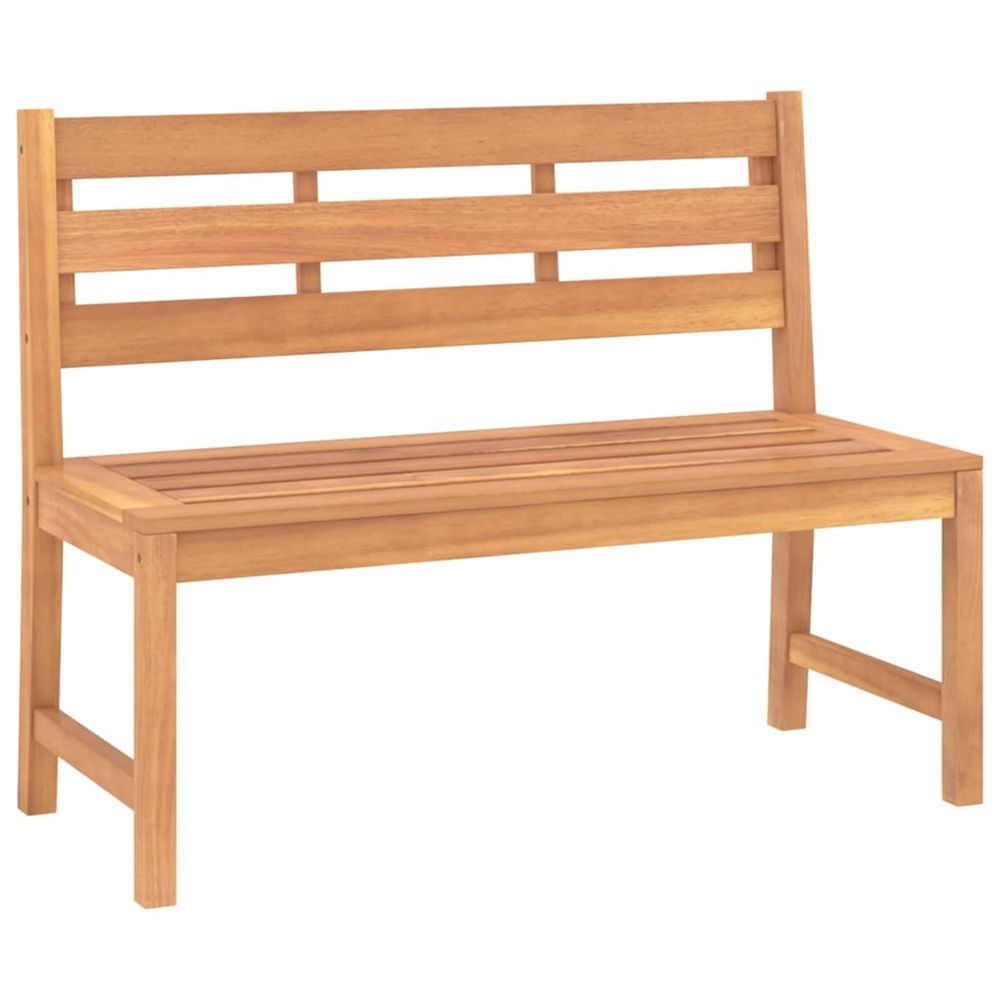 Banc de jardin 114 cm bois de teck solide