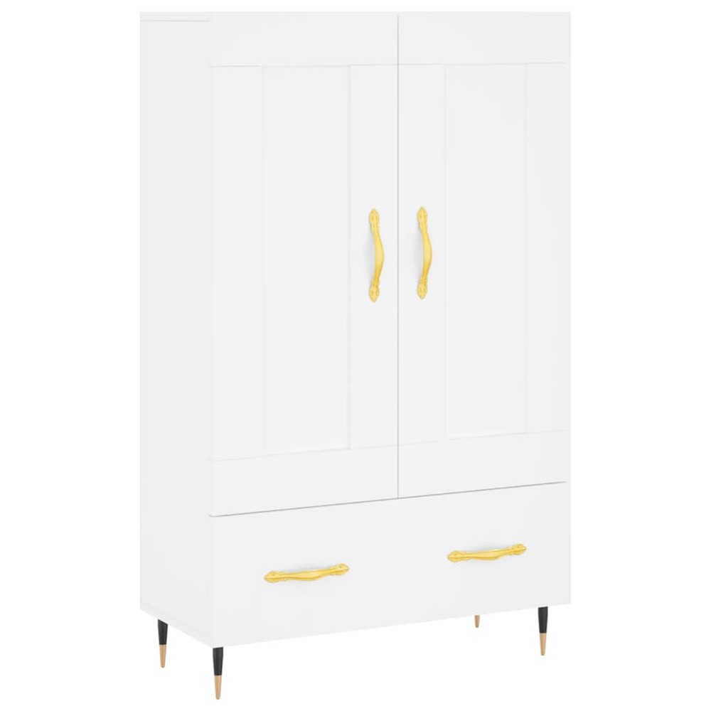 Buffet bahut commode armoire meuble de rangement organisateur cuisine salle de séjour salon haut 69,5 x 31 x 115 cm bois d'in
