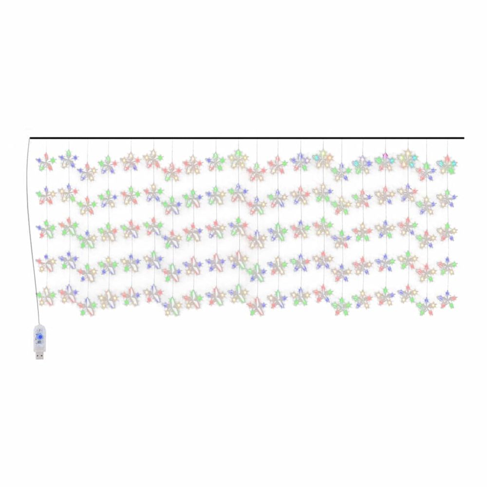 Guirlande lumineuse à étoiles led 500 led coloré 8 fonctions