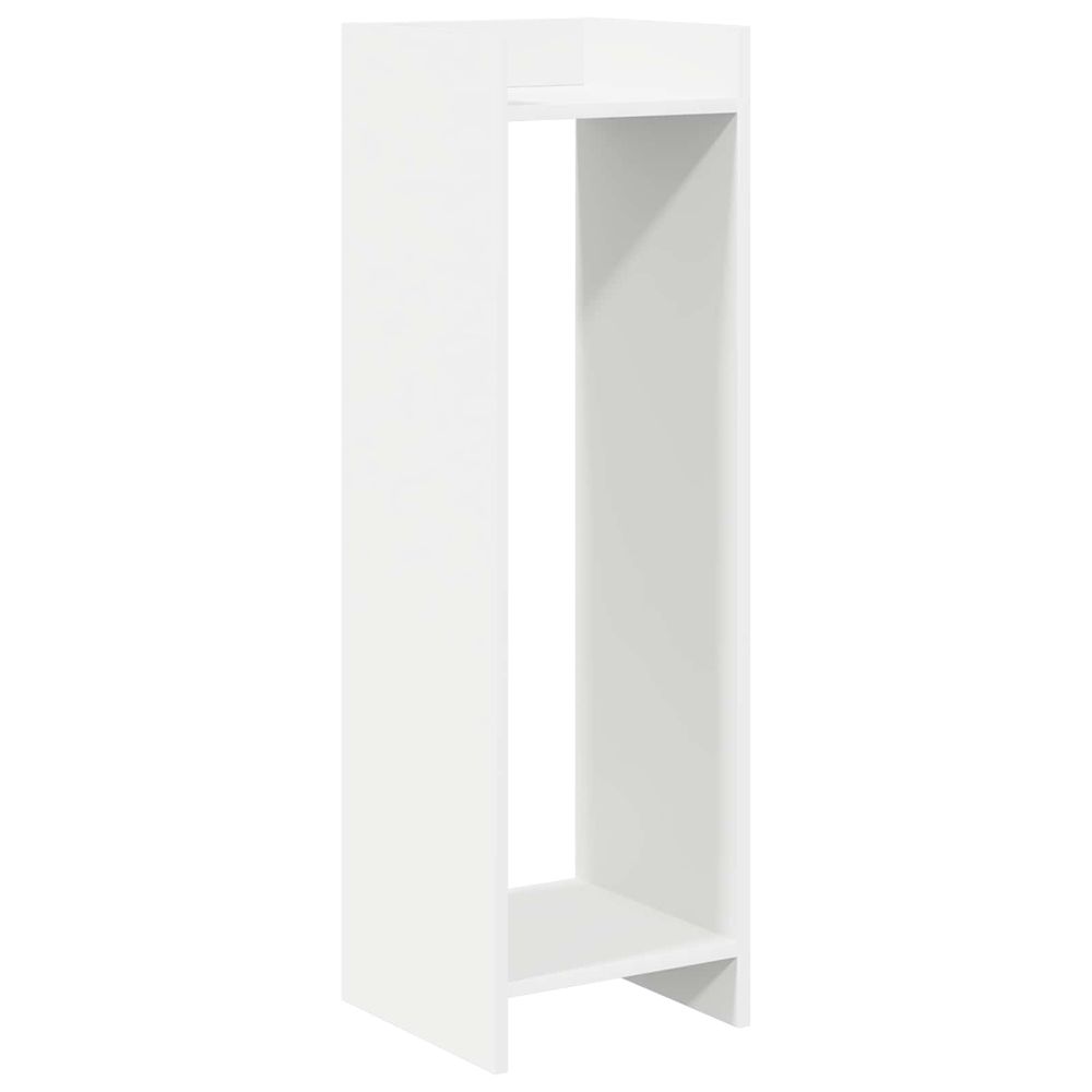 Support de plante blanc 30 x 30 x 100 cm bois d'ingénierie