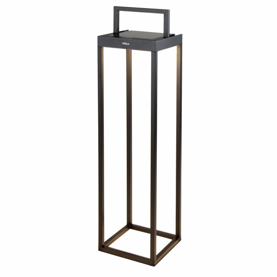 Lanterne solaire handy noir aluminium h52,5cm