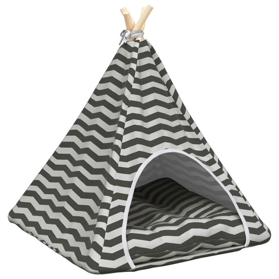 Teepee pour animaux de compagnie avec coussin 60 x 60 x 70 cm