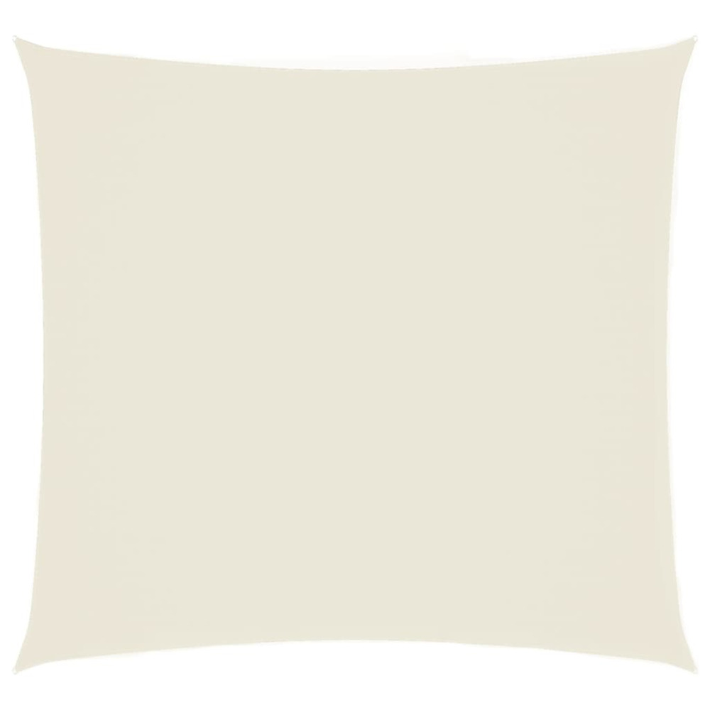 Voile de parasol tissu oxford carré 3x3 m crème