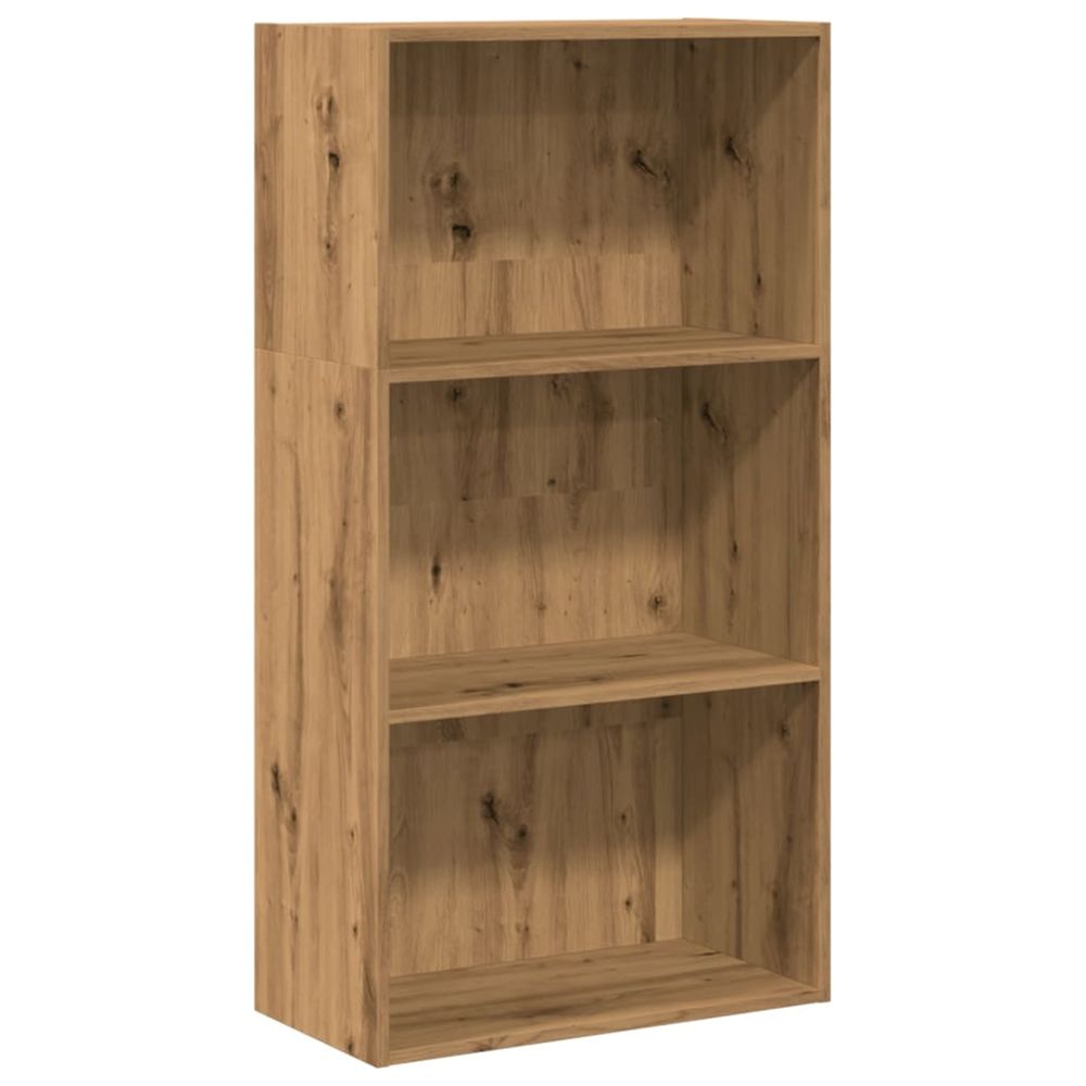 Bibliothèque chêne artisanal 60x30x114 cm bois d'ingénierie