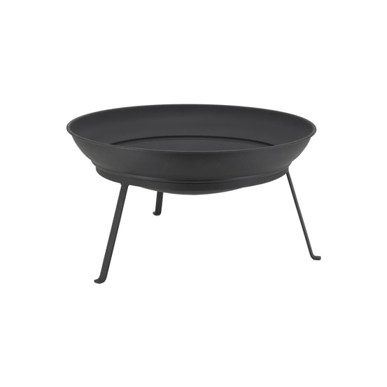 Brasero en métal noir