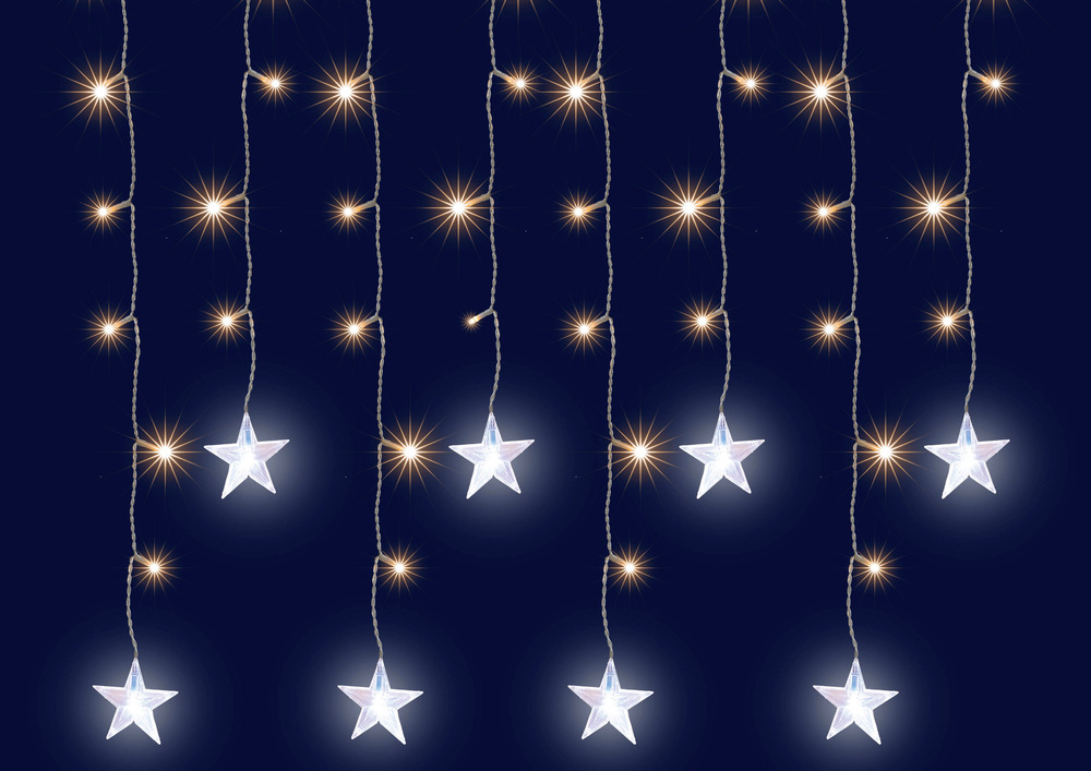 Rideau led avec deco étoile