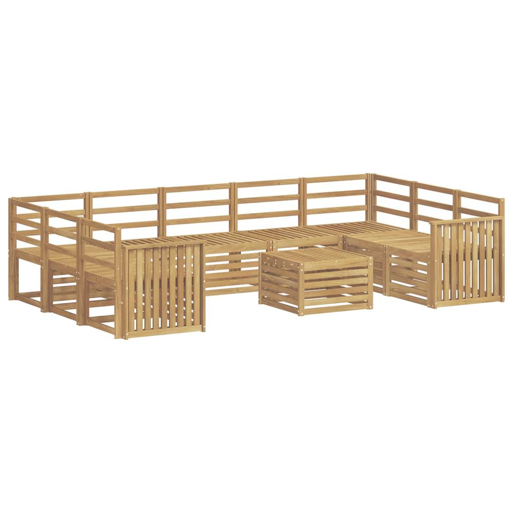 Ensemble de canapés d'extérieur 10 pc blanc