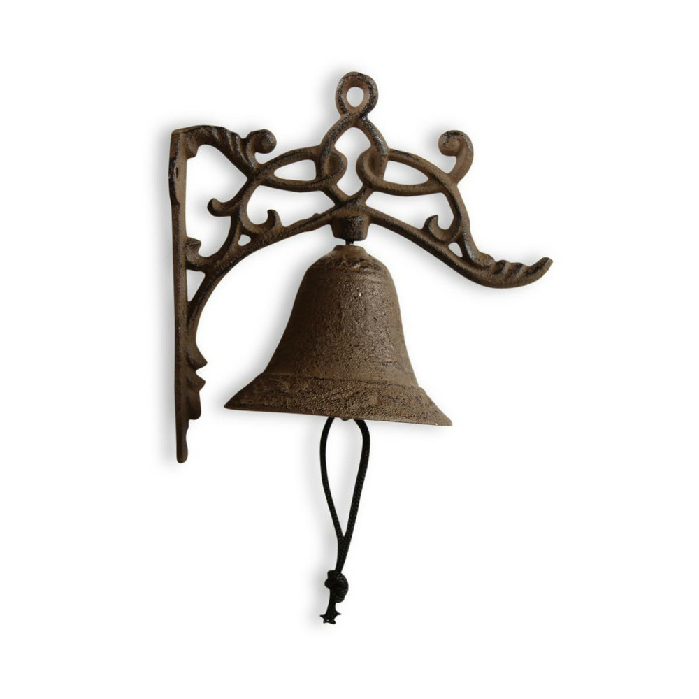 Cloche fonte fonte marron - décoration d'autrefois