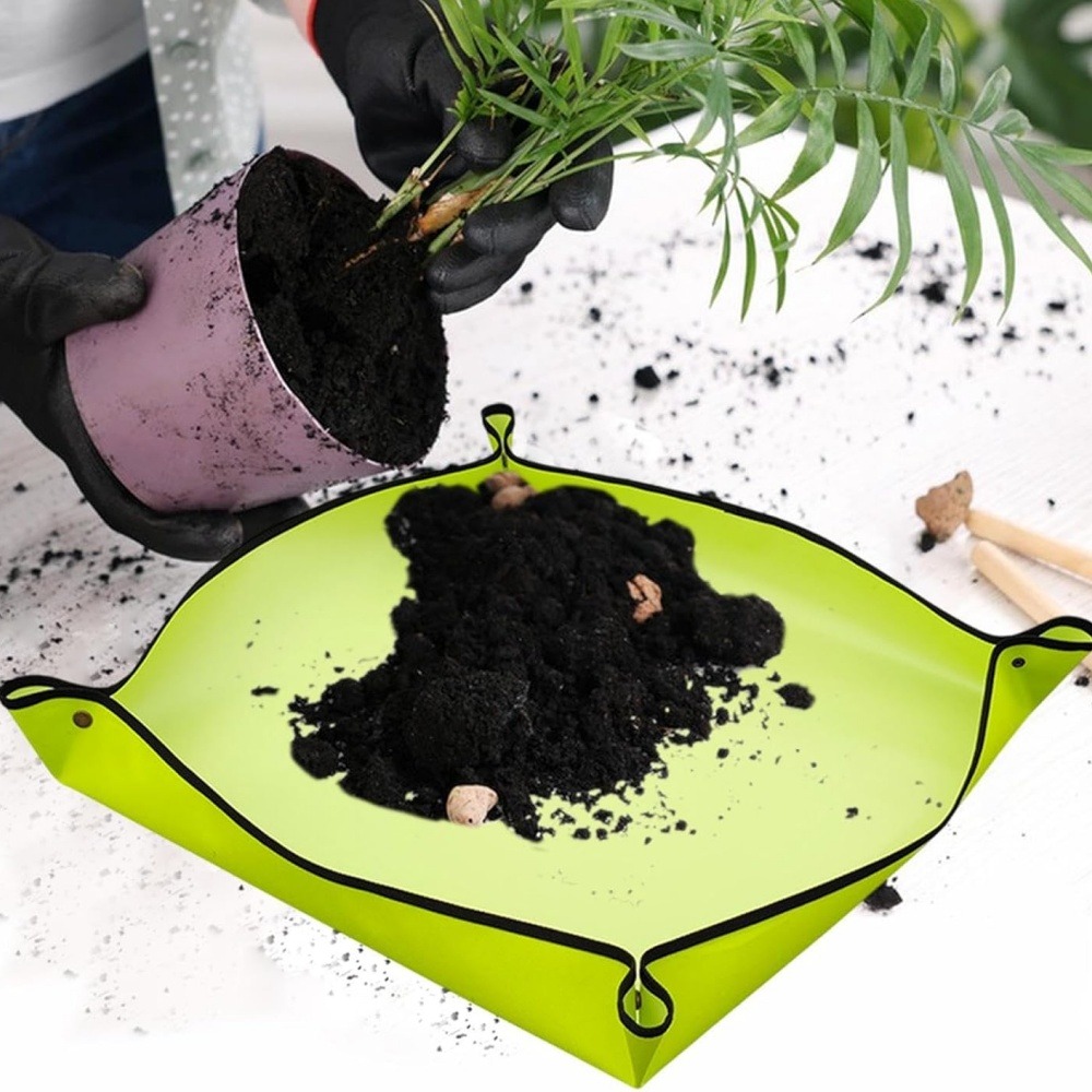 Tapis de rempotage polyvalent et réutilisable pour jardinage 75cmx75cm dtopbuyage