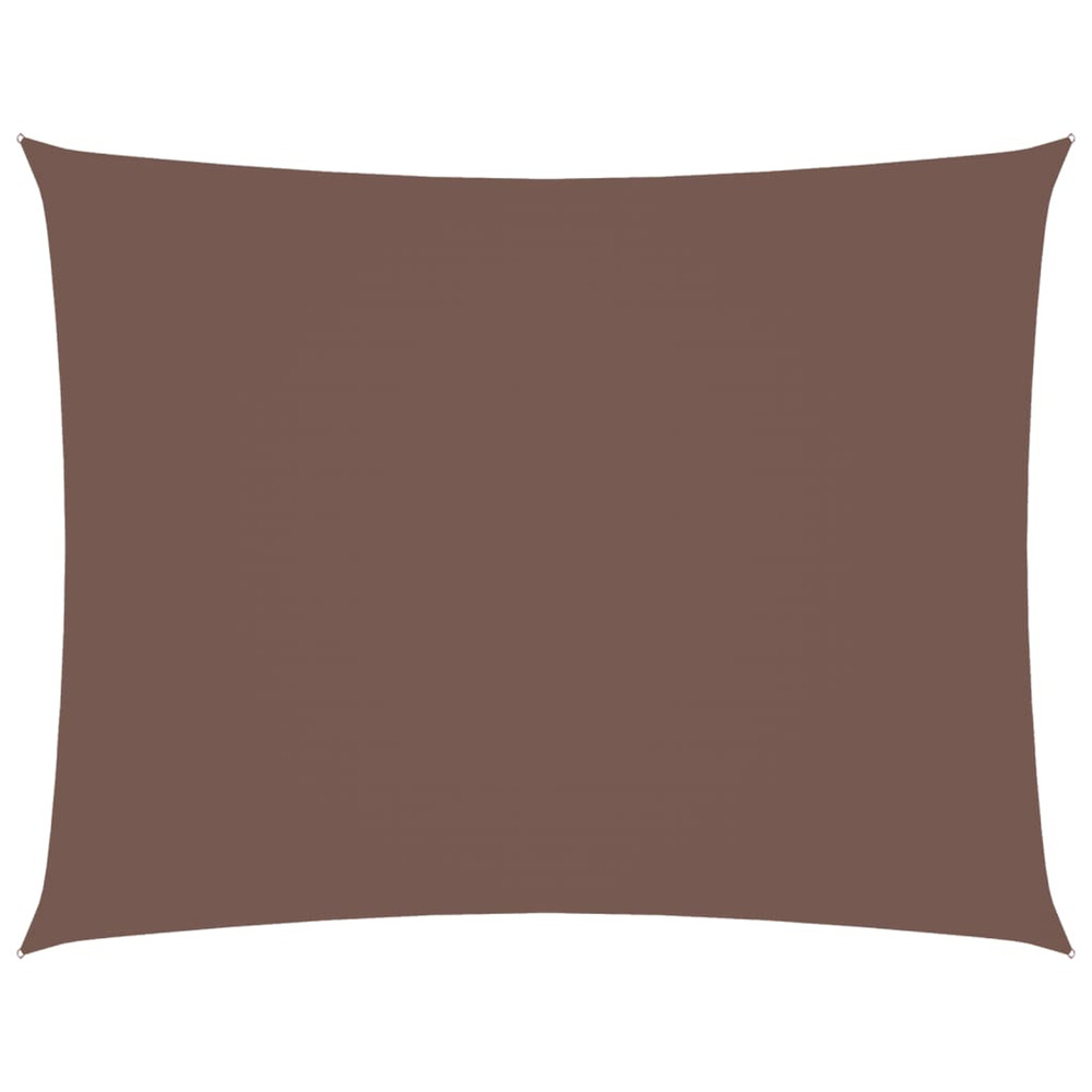 Voile de parasol tissu oxford rectangulaire 3x4,5 m marron