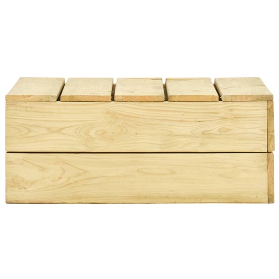 Table de jardin 75x75x31 cm bois de pin imprégné